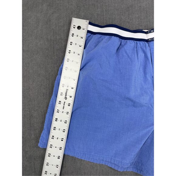 VTG Tommy Hilfiger Lounge Shorts Women XL Blue Retro Y2K Vintage Logo Sleepwear - Picture 4 of 9